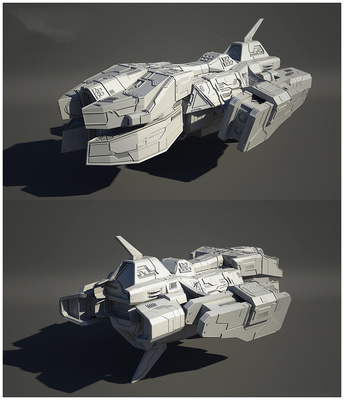 免費模型下載(機械-飛船)|機械/交通|三維|裂谷游戲 - 原創(chuàng)設計作品 