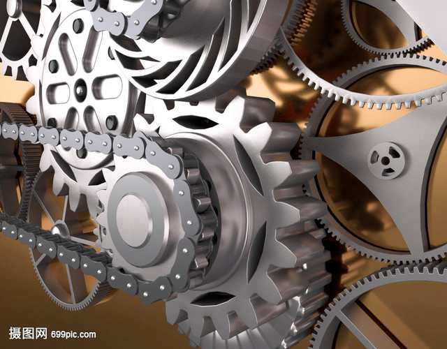 3D機(jī)械齒輪場(chǎng)景 精密咬合的工業(yè)美學(xué)